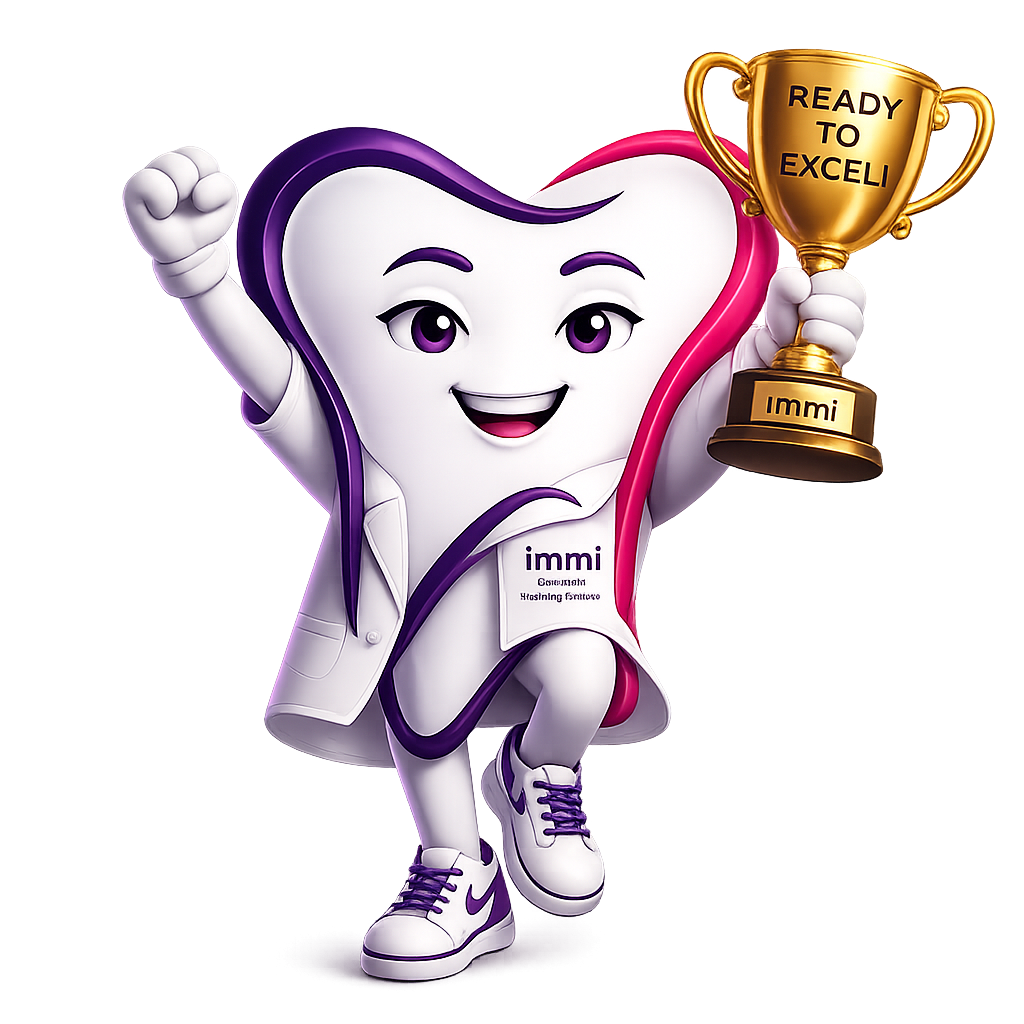 Immi, the Immersive Dental mascot